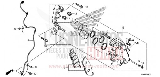 FRONT BRAKE CALIPER SH125AD2N de 2022